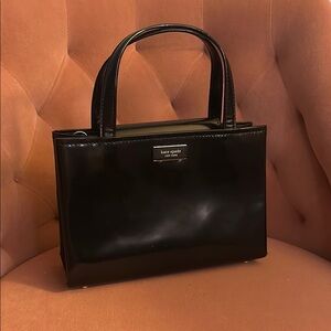Kate Spade Sam Icon Leather Small Tote in Black